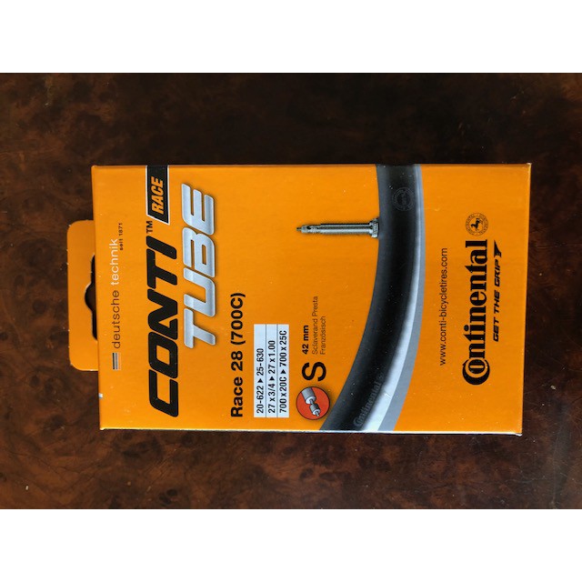 ยางในจักรยานเสือหมอบ CONTINENTAL RACE 28 700x20-25c PRESTA VALVE 42 mm