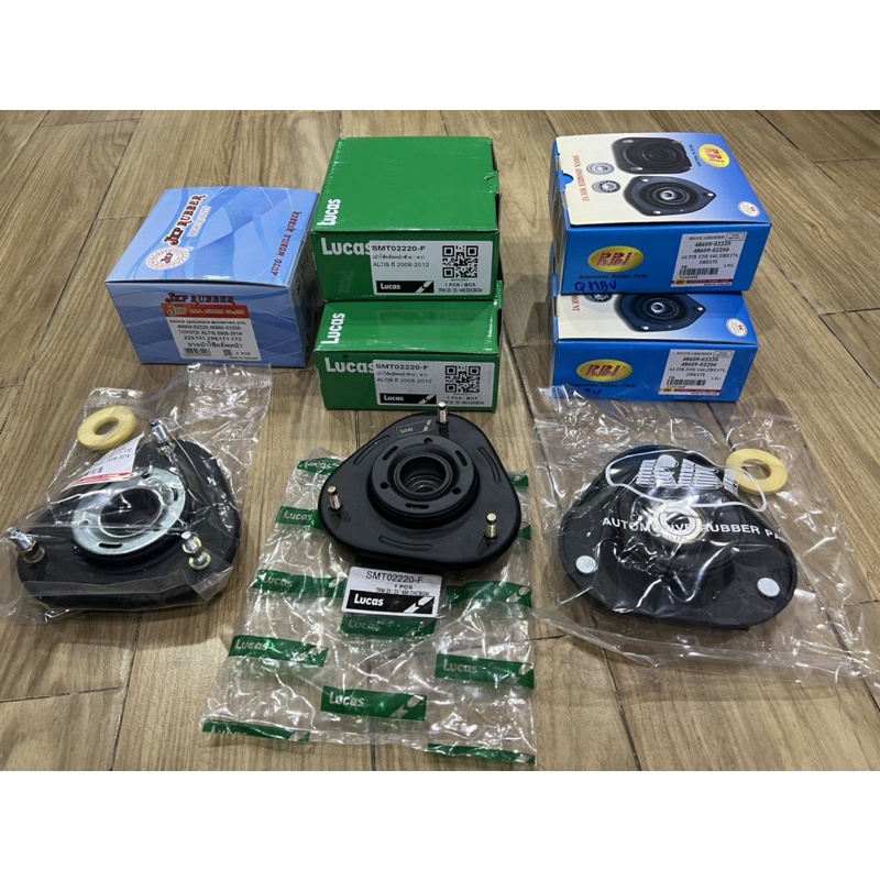 เบ้าโช๊คหน้า Toyota Altis ZZE141 ปี08-14  ZRE171 ZRE172 ปี14-16 น็อต 8มิล/ 48609-02220