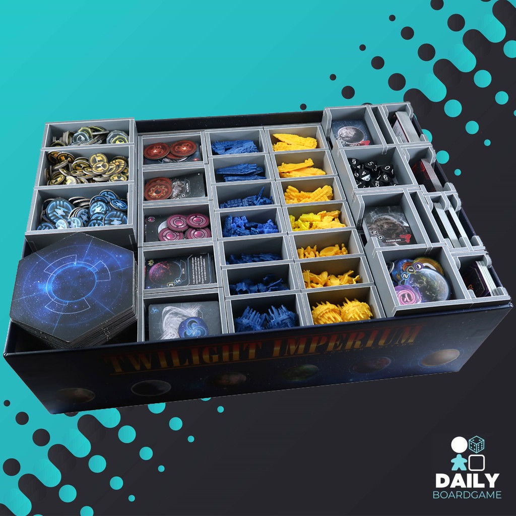 Box Insert : Twilight Imperium 4 + Prophecy of Kings (Folded Space) [Accessory]