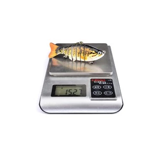 1 ชิ้น 10 เซนติเมตร 15.5 กรัมเหยื่อตกปลา Minnow 7 ส่วน Swimbait Crankbait Hard เหยื่อช้าประดิษฐ์