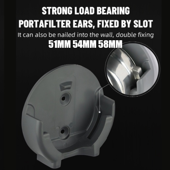 [perfeclan5] Coffee Portafilter Wall Rack for Portafilter,Coffee Tamper