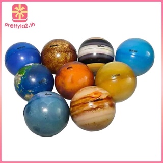 Lightweight Early Education Soft Planet Bouncy Ball 2.48 Inches for Kids