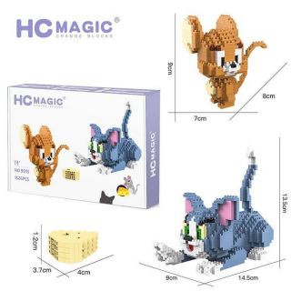 ตัวต่อ HC MAGIC 9013 Tom &amp; Jerry จำนวนตัวต่อ 1,524 ชิ้น