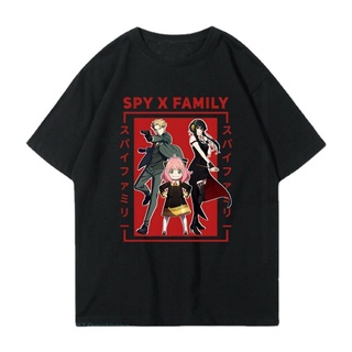 เสื้อยืดโอเวอร์ไซส์เสื้อยืดแขนสั้น ทรงหลวม พิมพ์ลาย Spy X Family Spy Play House Ania Family สําหรับผู้ชาย และผู้หญิงS-3X