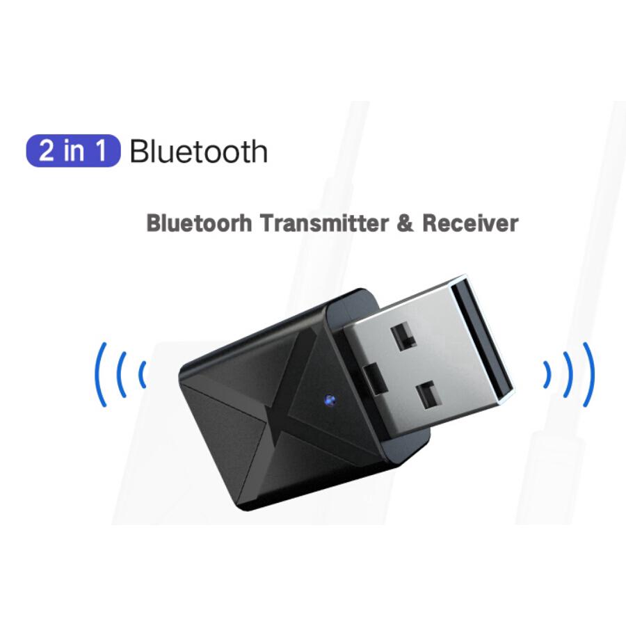 ใหม่บลูทูธ 5 . 0 อุปกรณ์รับสัญญาณเสียงสเตอริโอแบบไร้สายสําหรับติดรถยนต์ 1 ชิ้น