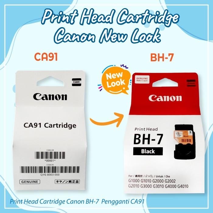 หัวพิมพ์ CANON G-SeriesตลับดำBH-7( CA91 ) และ ตลับสีCH-7( CA92 )อย่างละ 1ตลับ G1000,G1010,G2010,G2000,G3000,G3010,G4010,