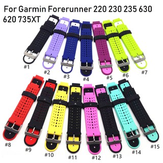 [พร้อมส่ง] สายนาฬิกา Garmin Forerunner 220/230/235/620/630 735XT Watch Sports Silicone Watch Band Strap