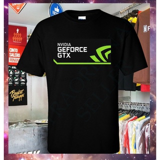 เสื้อยืดครอปเสื้อยืด ผ้าฝ้าย พิมพ์ลายโลโก้ Nvidia Geforce Gtx แฟชั่นฤดูร้อน สําหรับวัยรุ่น และฟิตเนสS-5XL