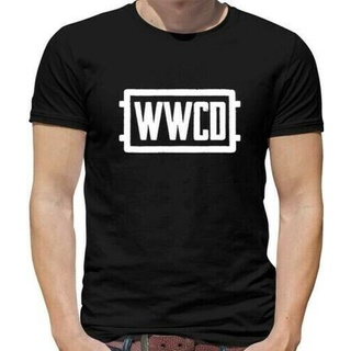 คอตต้อนคอกลมเสื้อยืดลําลอง พิมพ์ลาย WWCD Stamp s - Winner - Friends - T - Sitcom - Chicken Dinner เข้ากับทุกการแต่งกาย ส