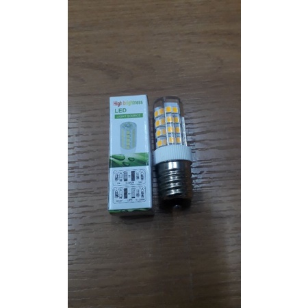 หลอดไฟตู้เย็น เกลียวใหญ่ LED E17 สีส้ม