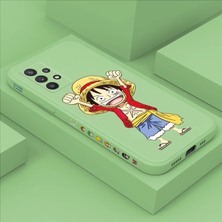 เคสโทรศัพท์มือถือ ซิลิโคนนิ่ม กันรอยกล้อง ลายการ์ตูนอนิเมะลูฟี่ สําหรับ Samsung A01 Core A11 A21s A31 A51 A71 A02s A7 2018