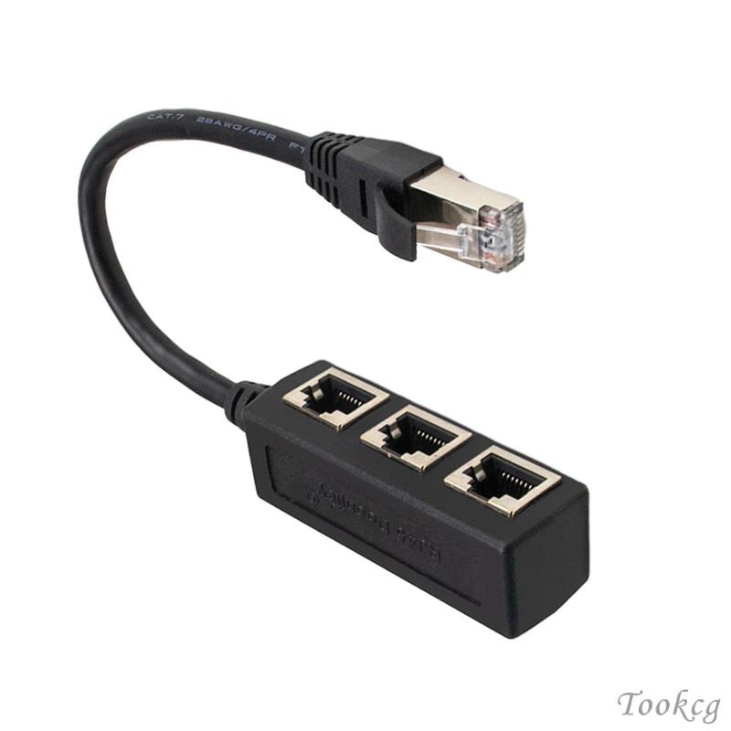 [Tookcg] Rj45 ตัวแยกสายแลนอีเธอร์เน็ต ปลั๊กแอนด์เพลย์ เชื่อมต่ออีเธอร์เน็ตแลน แล็ปท็อป
