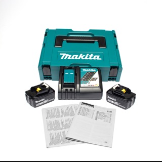 ชุดแบตเตอรี่ 18v 2ก้อน + ที่ชาร์จ Makita MKP1RF182