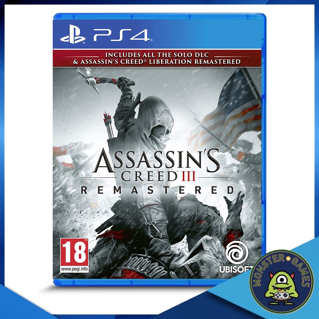 Assassin's Creed 3 Remastered Ps4 Game แผ่นแท้มือ1!!!!! (Assassin Creed III Remastered Ps4)