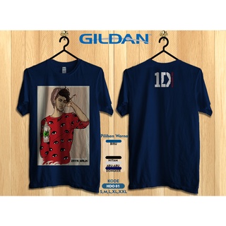 เสื้อยืดผ้าฝ้าย เสื้อยืด พิมพ์ลายโลโก้ One DIRECTION BAND SYAN Malic GILDAN HDO01 สไตล์ดั้งเดิม