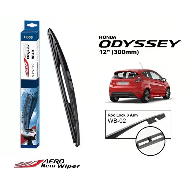 H/D Odyssey H306 AERO ที่ปัดน้ําฝนหลัง 12" (300mm)