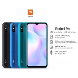 🔥Xiaomi Redmi 9A (2/32 GB) สมาร์ทโฟน หน้าจอ 6.53"  เครื่องแท้รับประกันศูนย์ 1 ปี 🔥