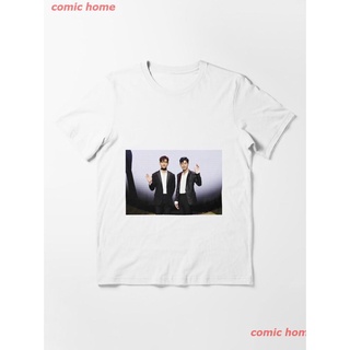 New TVXQ Essential T-Shirt ผู้หญิง ดพิมพ์ลาย เสื้อยืดผ้าฝ้าย คอกลม cotton ความนิยม discount Unisex