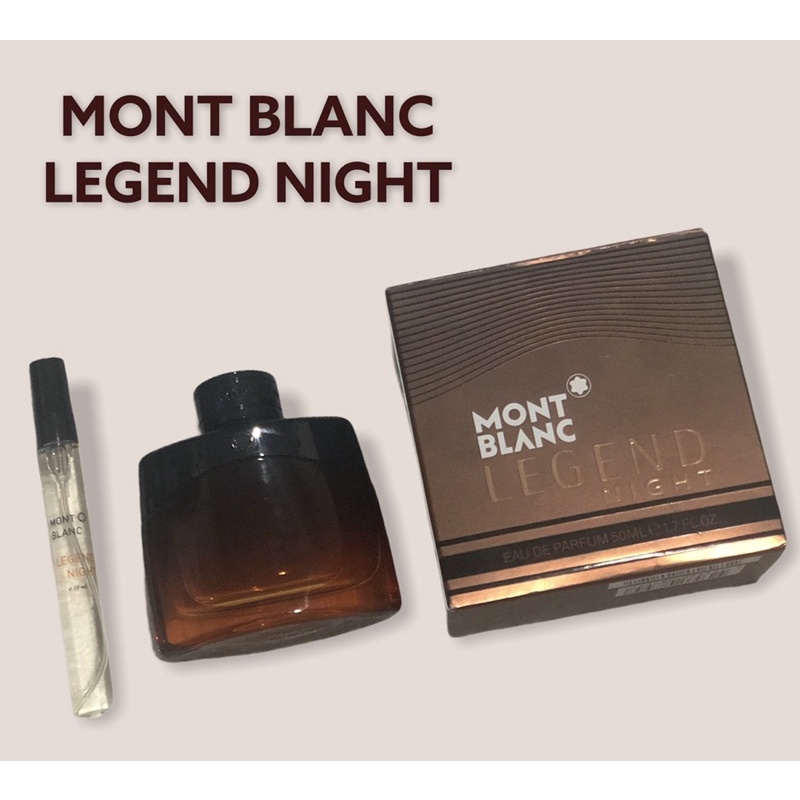 น้ำหอม Mont blanc legend night น้ำหอมแบ่งขาย ขนาดทดลอง 10 ml. หอมติดทนนาน