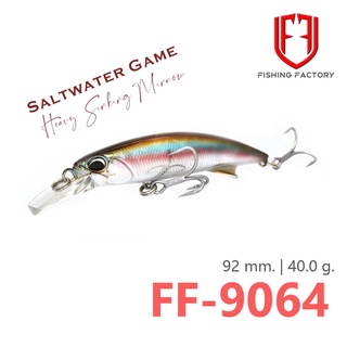 เหยื่อดำ Sinking เหมือน DUO Realis สำหรับตกปลาทะเล  Action ดีราคาเบา 9.2 cm. 40.0 g.  ไม่มีกล่อง