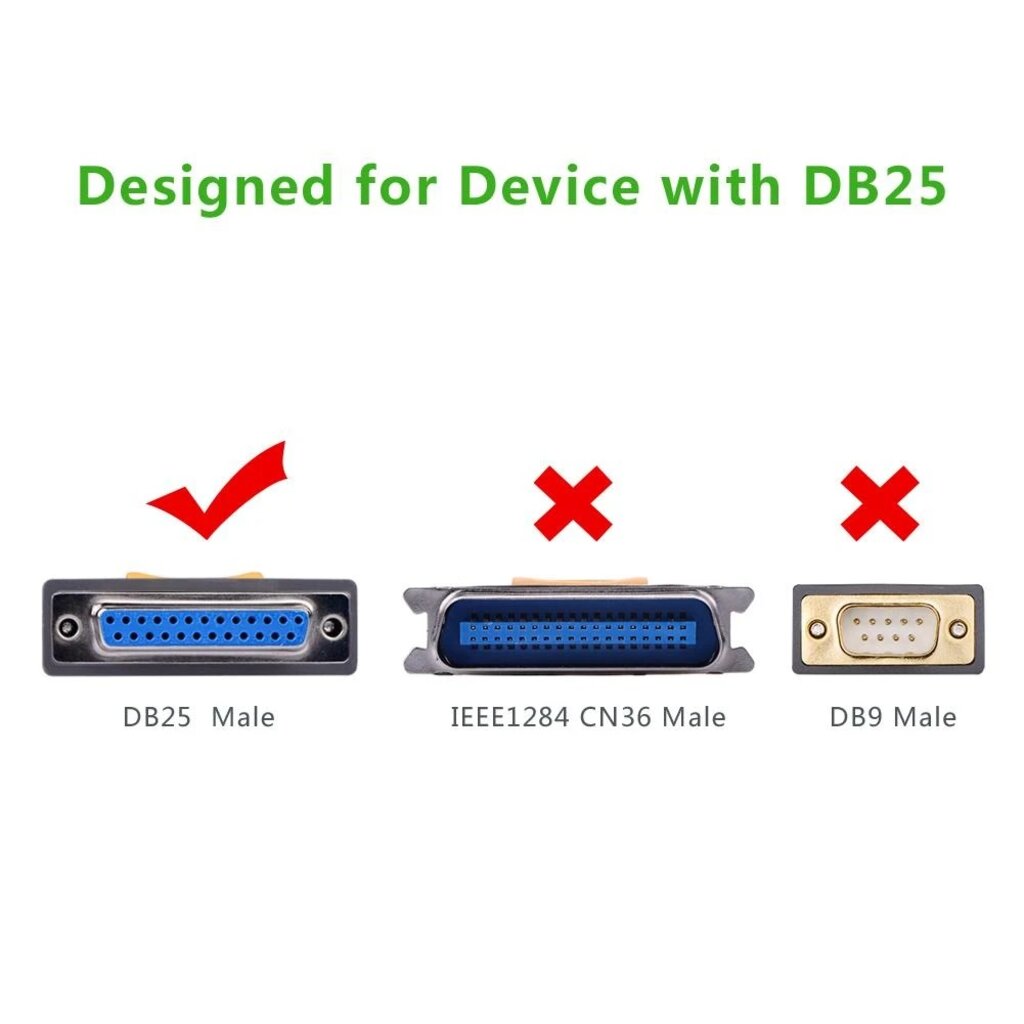UGREEN USB to DB25 Parallel Printer Cable (US167)