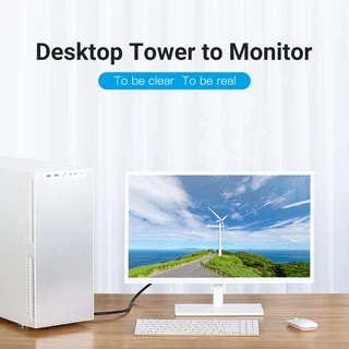 VENTION สายเคเบิล Vga 1080P Hd 15 Pin ตัวผู้ ไป ตัวผู้ สําหรับโปรเจคเตอร์ ทีวี แล็ปท็อป พีซี