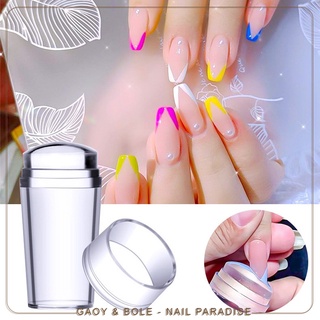 พร้อมส่งทุกวัน ซิลิโคนเฟร้นปลายเล็บ Nail Art Stamper แท่งปั๊มซิลิโคลนปลายเล็บ พร้อมแผ่นเกลี่ยสี ที่ปั๊มเล็บ ยืดหยุ่นสูง