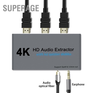 Superage 4k Hdmi เครื่องดูดเสียงความละเอียดสูงและ 1 Points 2 พอร์ตแปลง Usb คอมพิวเตอร์