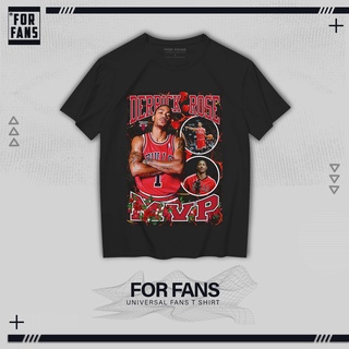 เสื้อยืดผ้าฝ้ายพิมพ์ลายเสื้อยืด พิมพ์ลายกราฟฟิค Derrick Rose MVP สไตล์คลาสสิก สําหรับผู้ชาย