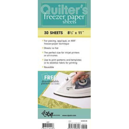 Quilters Freezer Paper Sheets : 30 แผ่น, 8 1/2" x 11" by C&T Publishing (ฉบับสหรัฐอเมริกาปกอ่อน)