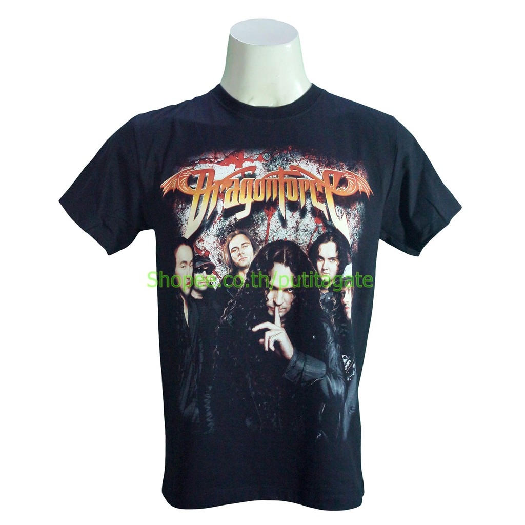 เสื้อวง Dragonforce เสื้อไซส์ยุโรป ดรากอนฟอร์ซ PTA1066 เสื้อวงดนตรีต่าง ...