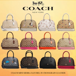 COACH MINI SIERRA SATCHEL IN CROSSGRAIN LEATHER