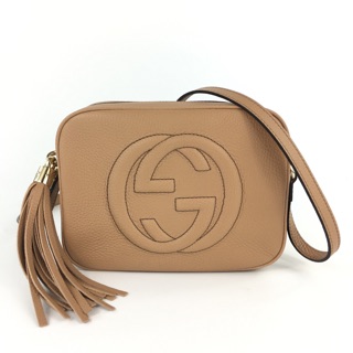 ใหม่ มือ 1 New Gucci soho สีเบจ