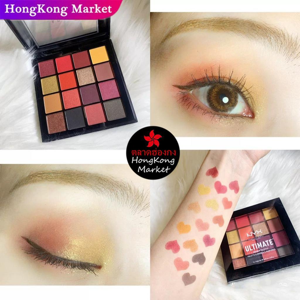 NYX นิกซ์ 16 color eyeshadow Pearlescent matte natural long lasting