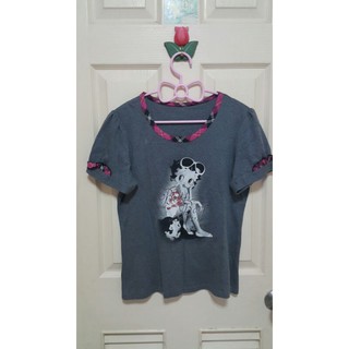 เสื้อยืดลาย Betty Boop ตัวหนังสือวิบวับ น่ารักมาก