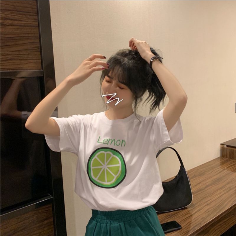 เสื้อยืดผู้หญิง ins tide 2021 มะนาว🍋(Dreammy)💥💯