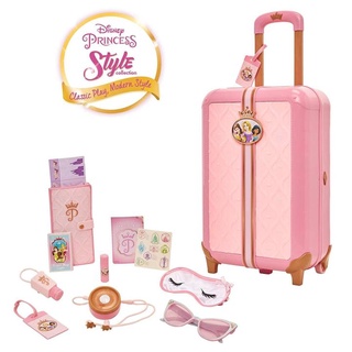 [ใช้ 2 โค้ดลดเพิ่ม] Disney Princess Style Suitcase Traveler ของเล่น กระเป๋าเดินทาง เจ้าหญิง พร้อมอุปกรณ์การเดินทาง