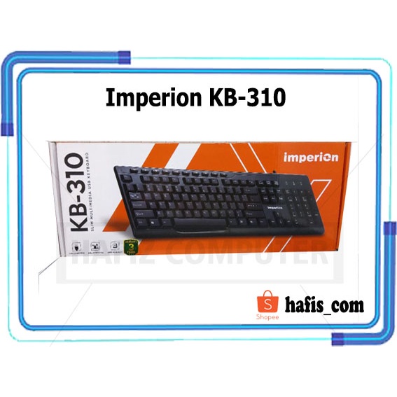 คีย์บอร์ด USB มัลติมีเดีย Imperion KB-310 Slim