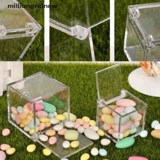 [milliongridnew] กล่องพลาสติกใส ขนาดเล็ก สําหรับใส่ขนมหวาน DIY