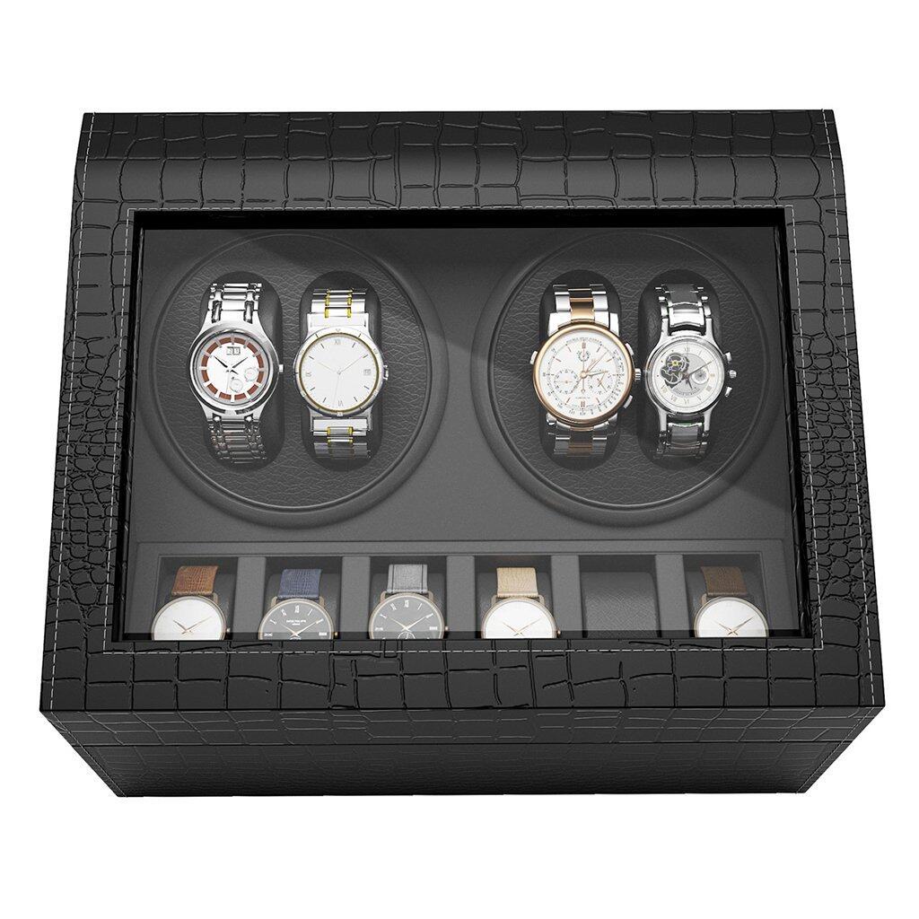 Watch Winder4 กล่องหมุนนาฬิกาอัตโนมัติแบบ 10 เรือน กล่องใส่นาฬิกา กล่องโชว์นาฬิกา