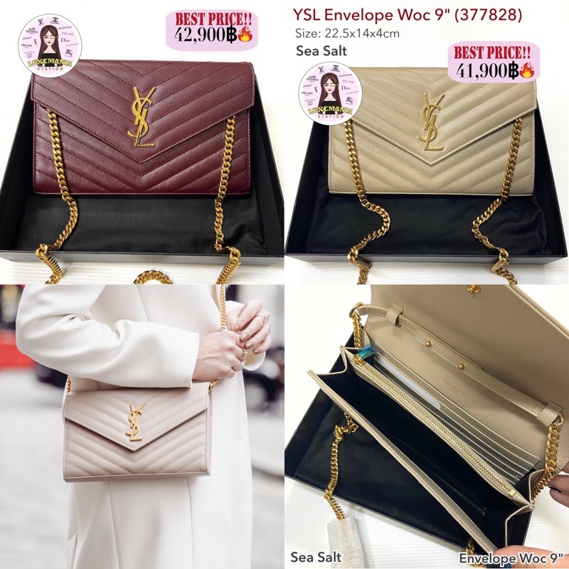 ysl monogram envelope woc 9