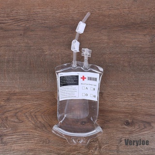 (Veryjoe) ถุงเครื่องดื่ม PVC ใส ลายแวมไพร์ ฮาโลวีน 400