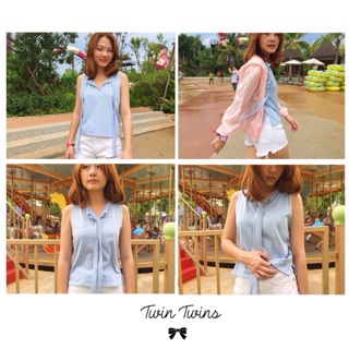 Basic / Crop top - ผูกโบว์ได้ 3 สไตล์