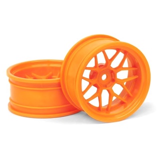 HPI 120251 TECH 7 WHEELS ORANGE 26mm 9mm OFFSET (2pcs)