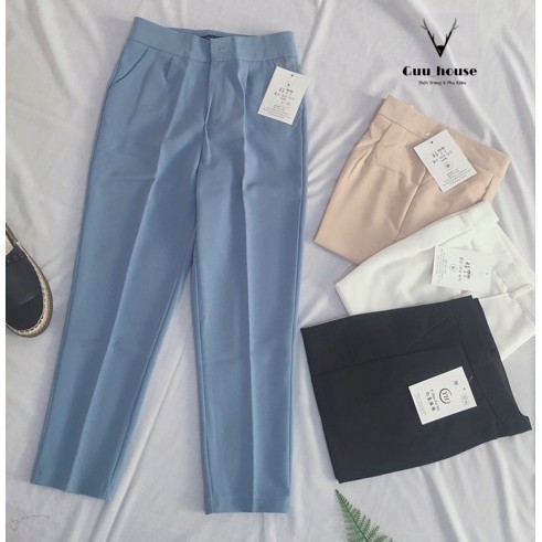 OFFICE TROUSERS ️BEAUTIFUL BAGGY TROOUSERS สําหรับผู้หญิงมีพื้น M801