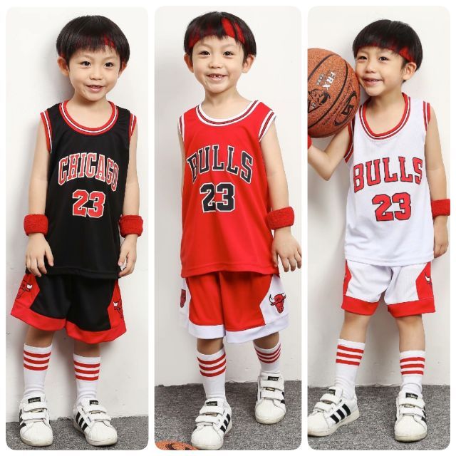 (75-165cm) 🏀CHICAGO BULLS ชุดบาสเกตบอลเด็ก  Basketball NBA