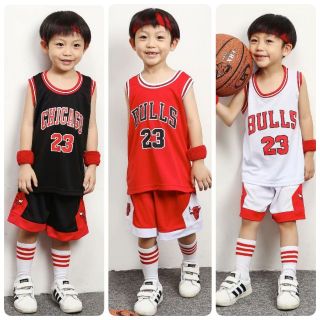 (75-165cm) 🏀CHICAGO BULLS ชุดบาสเกตบอลเด็ก  Basketball NBA