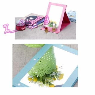 กระจกแต่งหน้า กระจกสมุดพกพาสะดวก สีสัน