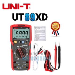 UNI-T UT 89XD มัลติมิเตอร์ดิจิตอล อนาล็อคมัลติมิเตอร์ มิเตอร์วัดไฟแบบดิจิตอล จอแสดงผล True RMS AC/DC แรงดันไฟฟ้า