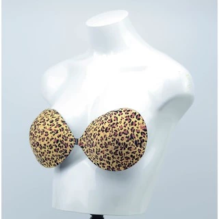 บราปีกนก ลายเสือดาว ตะขอหน้า​ แถมสายฟรี 2 เส้น